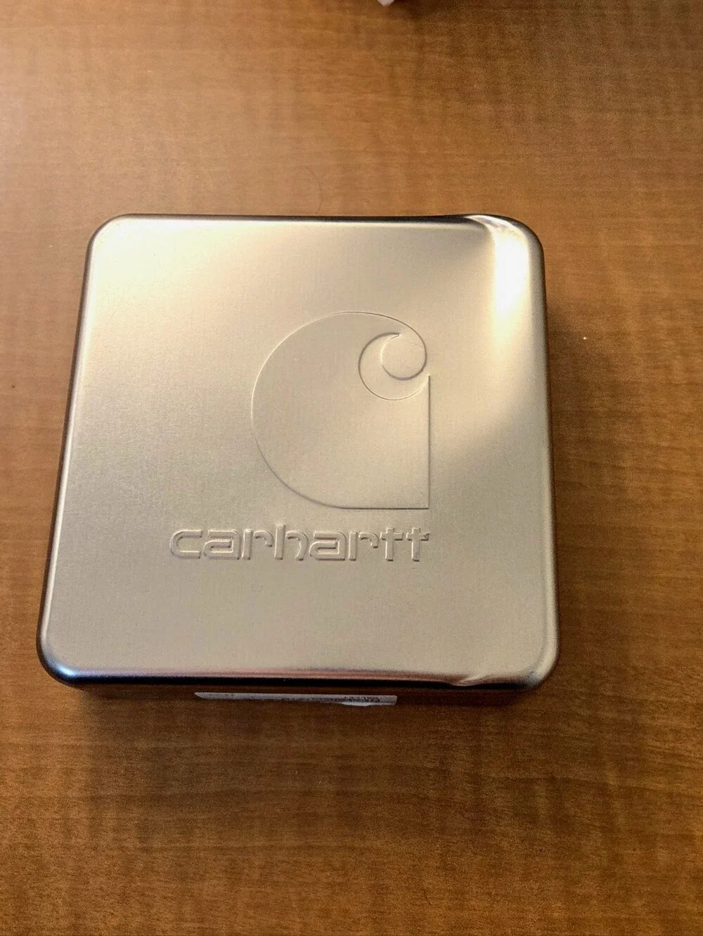 New Carhartt Craftsman Leather Bifold Wallet Brown WW0411 Tin Boxed